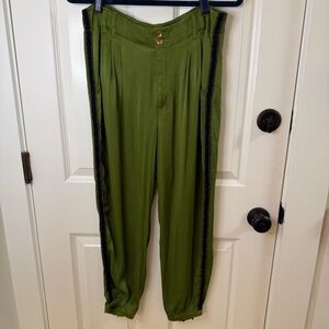 Anthropologie Satin Trousers